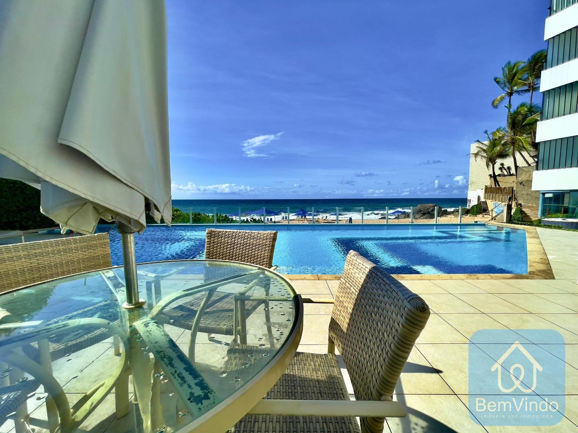 Apartamento Completo Com Vista Mar E Pe Na Areia Salvador Exterior foto