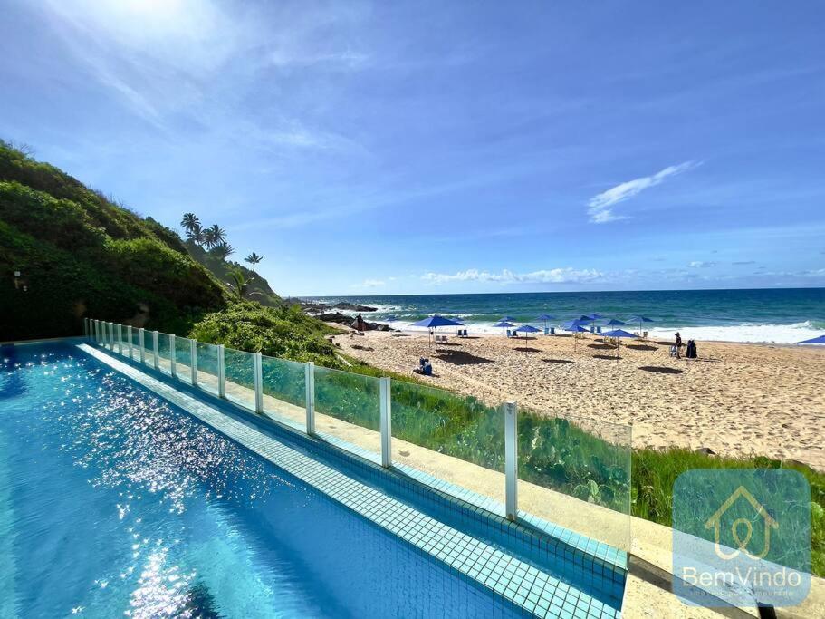 Apartamento Completo Com Vista Mar E Pe Na Areia Salvador Exterior foto