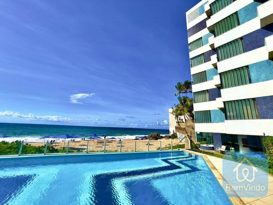Apartamento Completo Com Vista Mar E Pe Na Areia Salvador Exterior foto